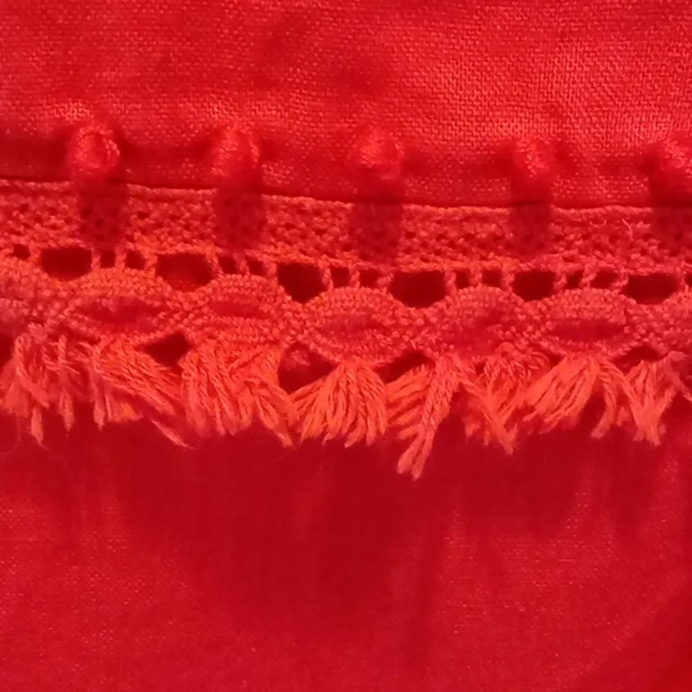 ♥️J. Crew 100% Linen Bright Orange 00/XXS - Picture 5 of 14